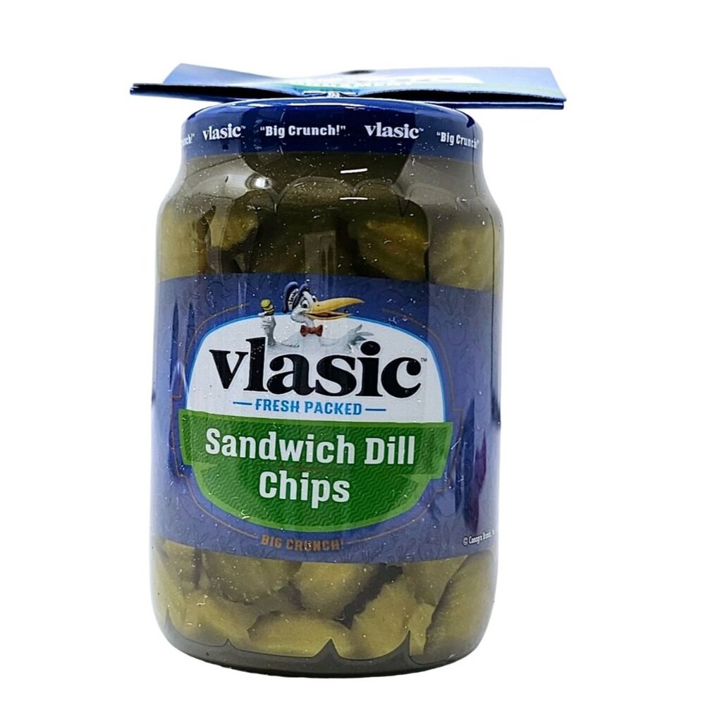 vlasic Sandwich Dill Chips Pickles Jar Collectible Christmas Ornament by Ruz